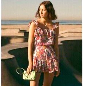 NWOT LoveShackFancy Marina Floral Ruffle Dress Size S